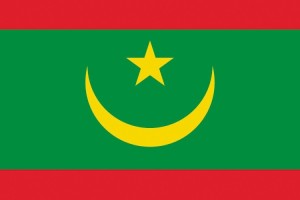 Bandera de mesa de Mauritania Bandera de mesa de Mauritania