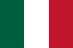 Bandera de mesa de México sin escudo