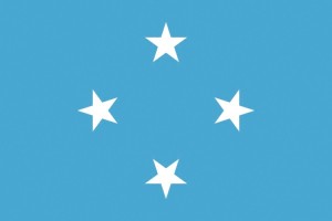 Bandera de mesa de Micronesia