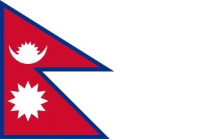 Bandera de mesa de Nepal