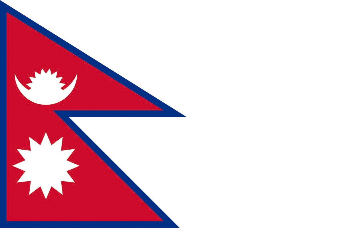 Bandera de mesa de Nepal