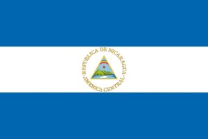 Bandera de mesa de Nicaragua Bandera de mesa de Nicaragua