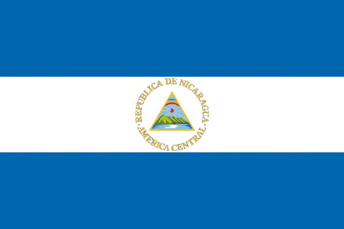 Bandera de mesa de Nicaragua Bandera de mesa de Nicaragua