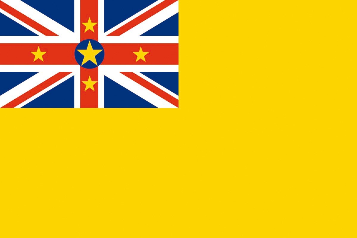 Bandera de mesa de Niue