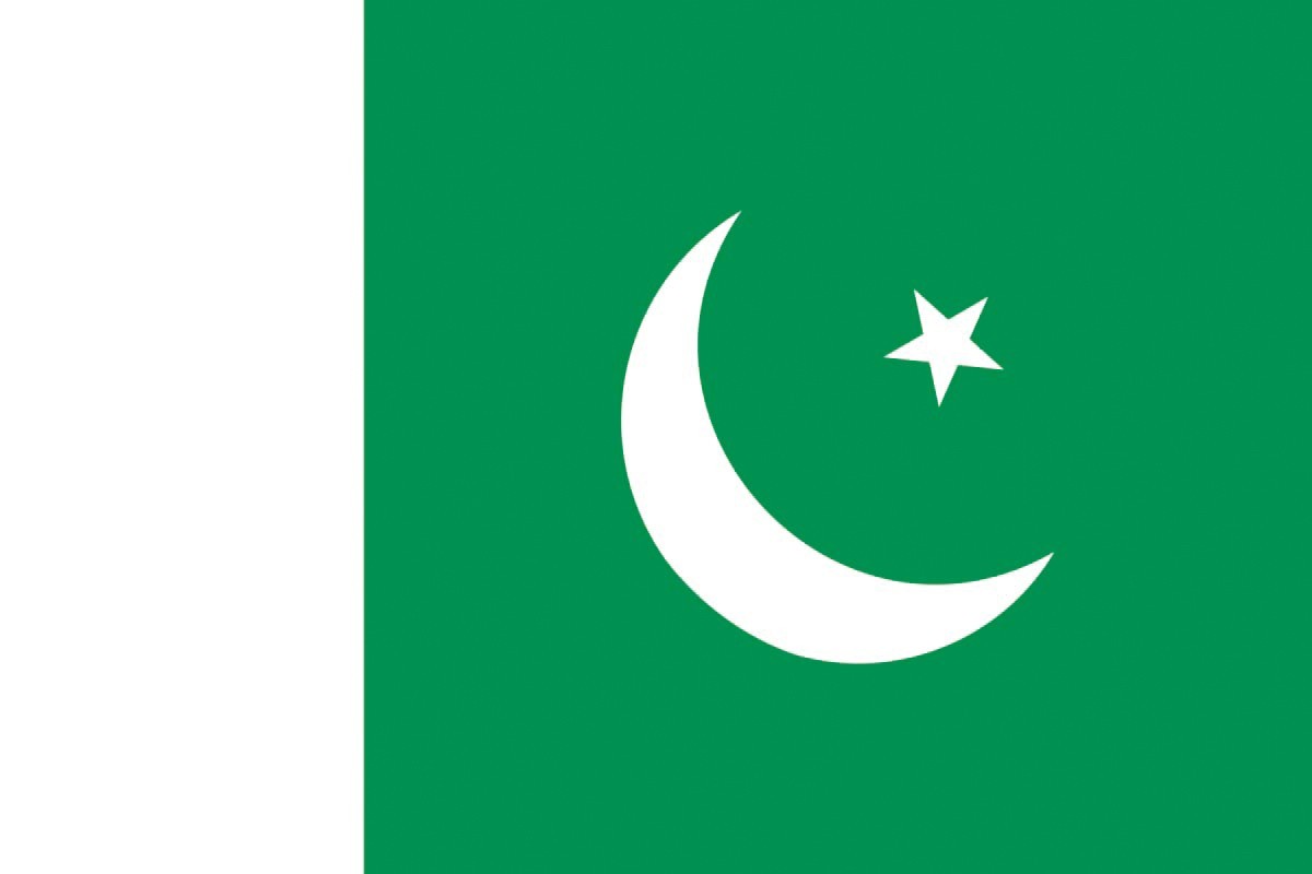 Bandera de mesa de Pakistan