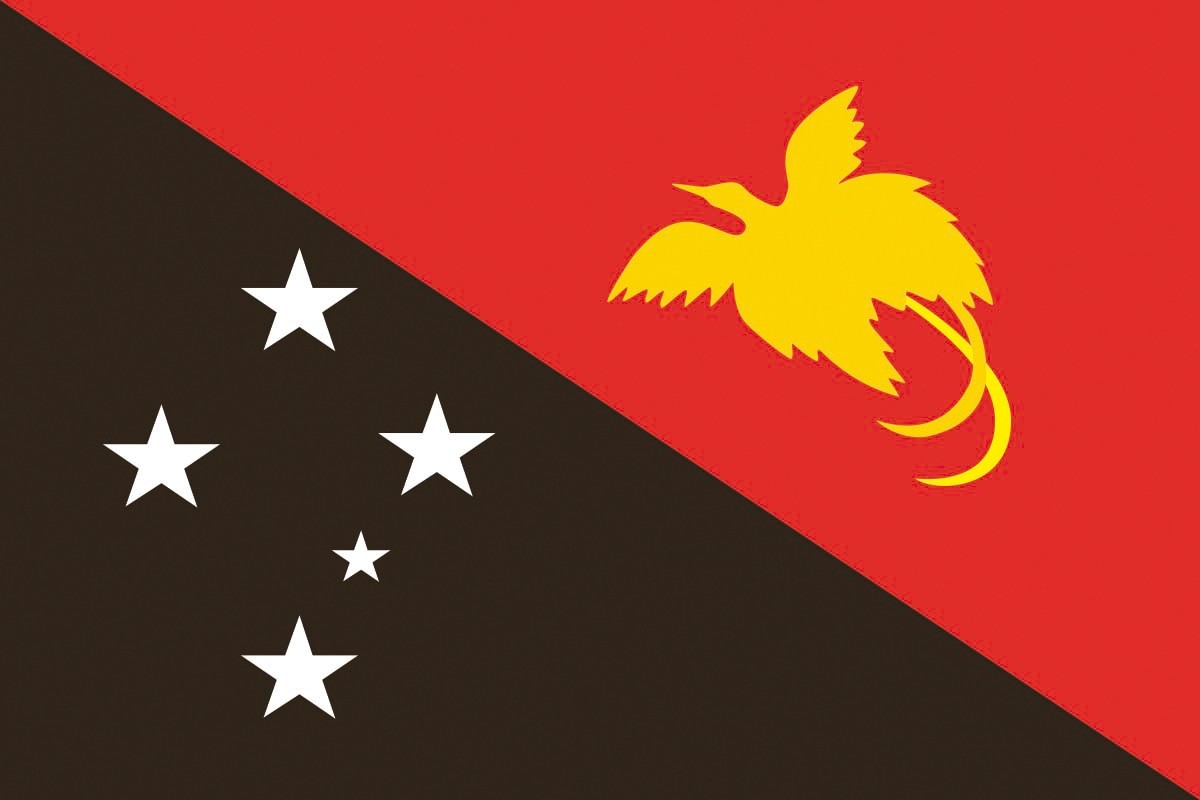Bandera de mesa de Papua Nueva Guinea