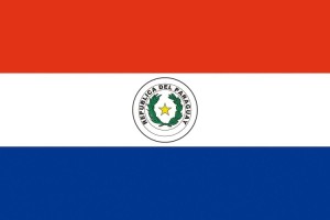 Bandera de mesa de Paraguay