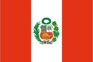 Bandera de mesa de Peru