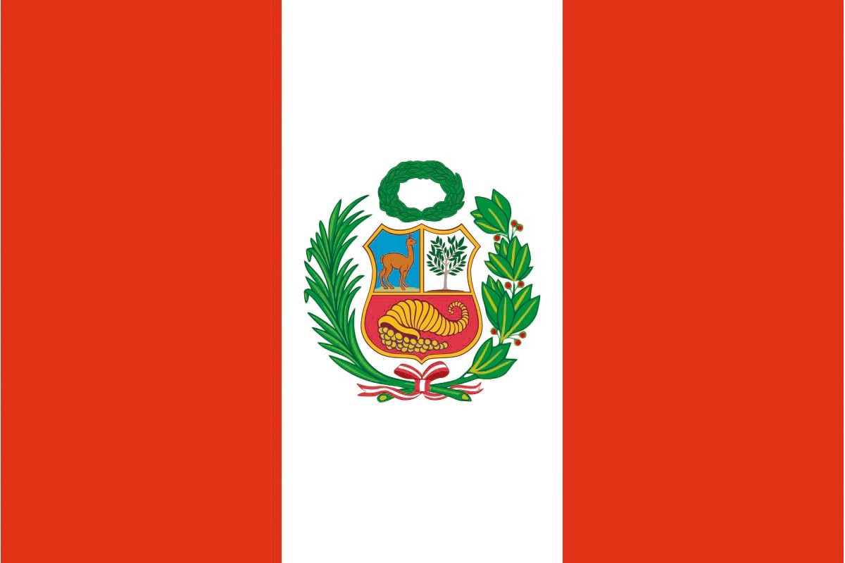 Bandera de mesa de Peru