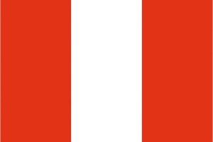 Bandera de mesa de Peru sin escudo