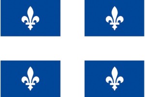 Bandera de mesa de Quebec