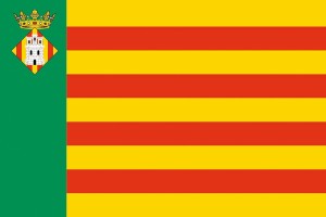 Bandera de Castellón de alta calidad para exterior 123