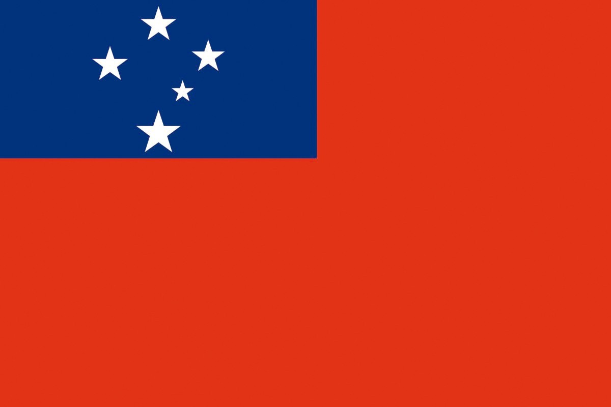 Bandera de mesa de Samoa