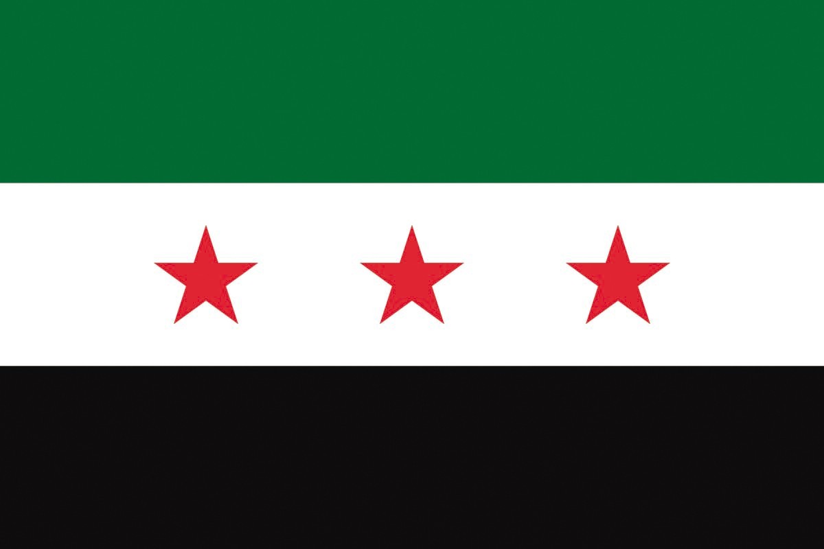 Bandera de mesa de Siria Bandera de mesa de Siria