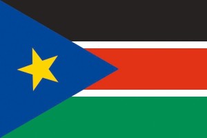 Bandera de mesa de Sudan del Sur