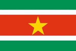 Bandera de mesa de Surinam
