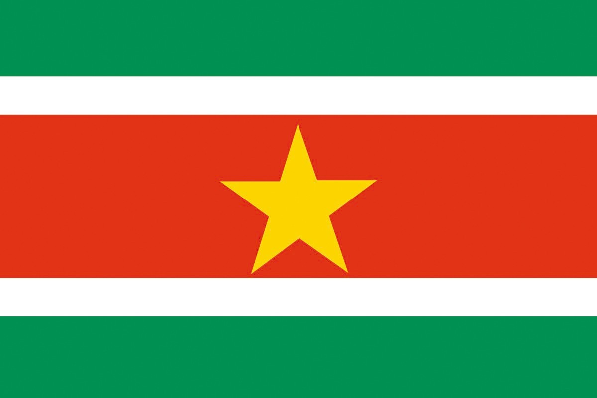 Bandera de mesa de Surinam