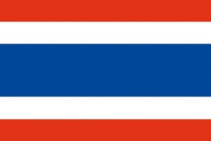Bandera de mesa de Tailandia sin escudo Bandera de mesa de Tailandia sin escudo