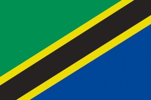 Bandera de mesa de Tanzania