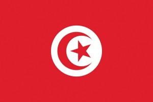 Bandera de mesa de Tunez