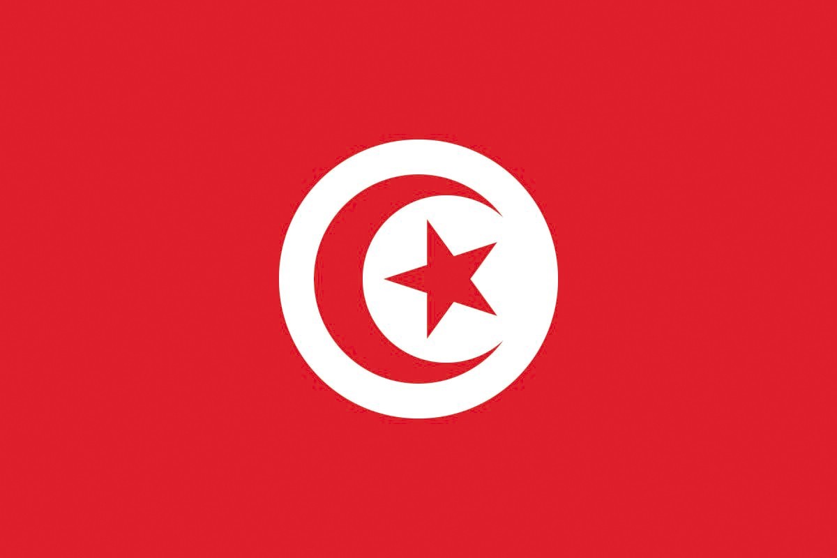 Bandera de mesa de Tunez