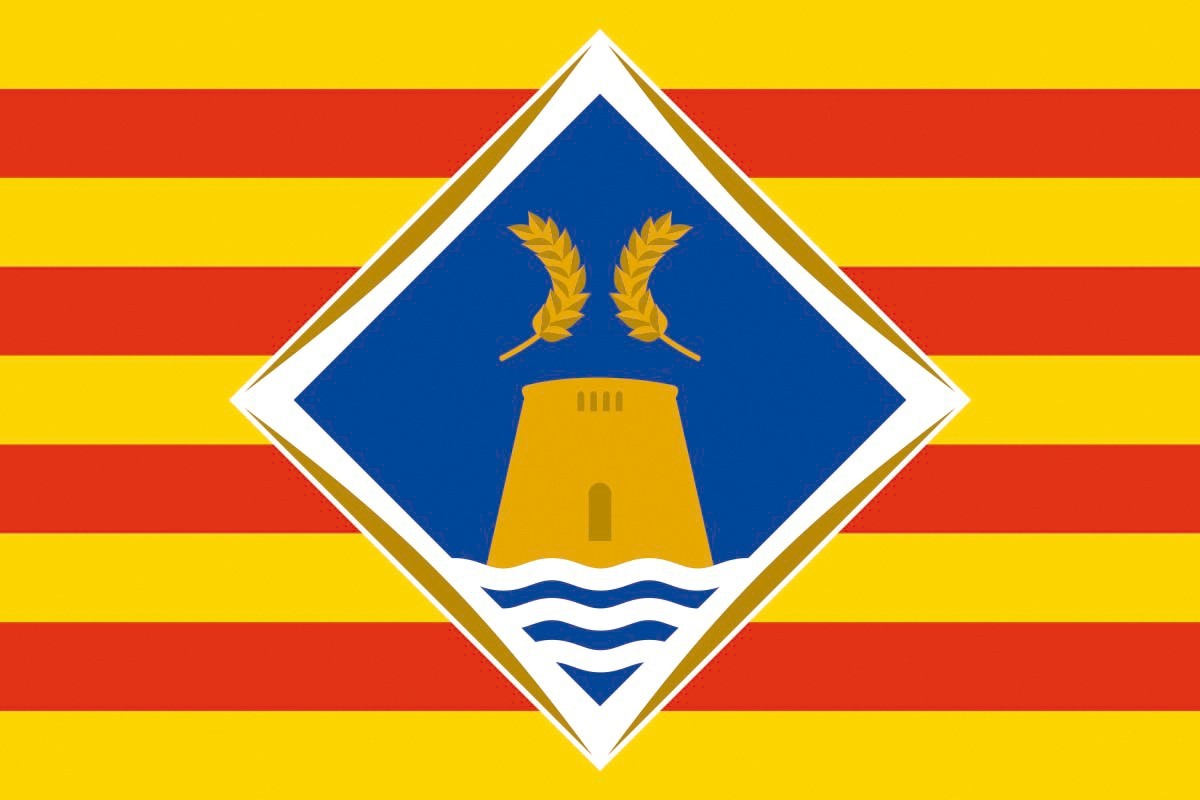 Bandera de Formentera de alta calidad para exterior Bandera de Formentera de alta calidad para exterior