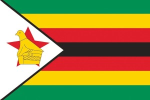 Bandera de mesa de Zimbabue