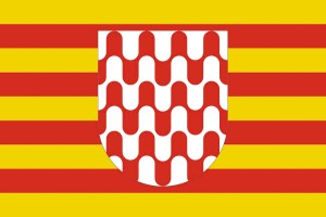 Bandera de Girona de alta calidad para exterior 123