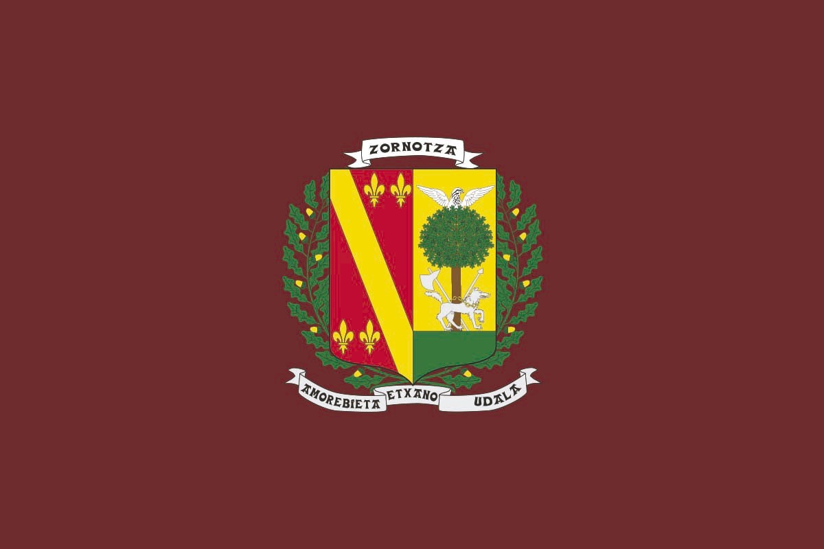 Bandera de mesa de Amorebieta