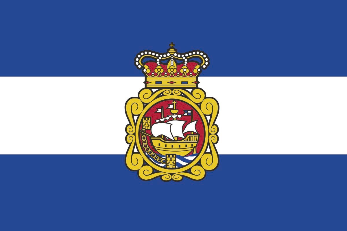 Bandera de mesa de Avilés