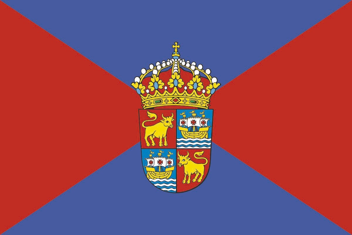 Bandera de mesa de Baiona