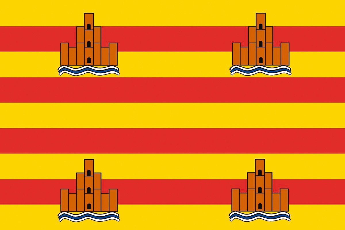 Bandera de Ibiza de alta calidad para exterior Bandera de Ibiza de alta calidad para exterior