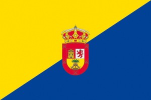 Bandera de La Palma de Gran Canaria de alta calidad para exterior 123