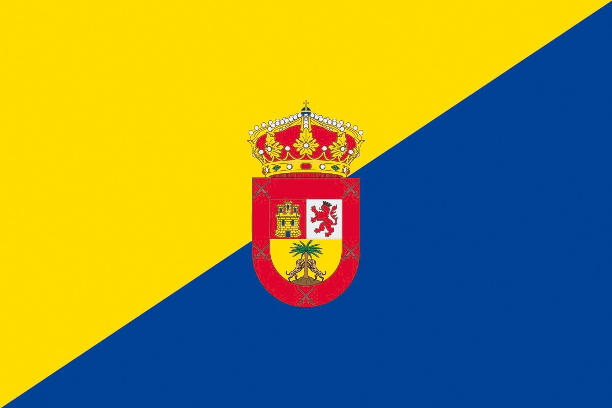 Bandera de La Palma de Gran Canaria de alta calidad para exterior Bandera de La Palma de Gran Canaria de alta calidad para exterior