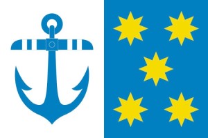 Bandera de mesa de Cariño