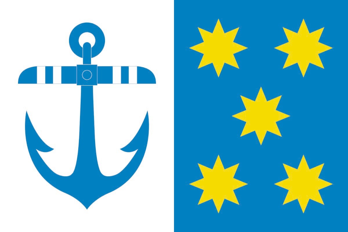 Bandera de mesa de Cariño