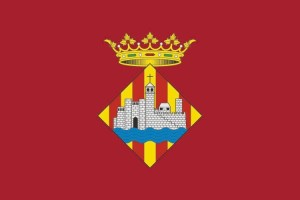 Bandera de mesa de Ciutadella de Menorca
