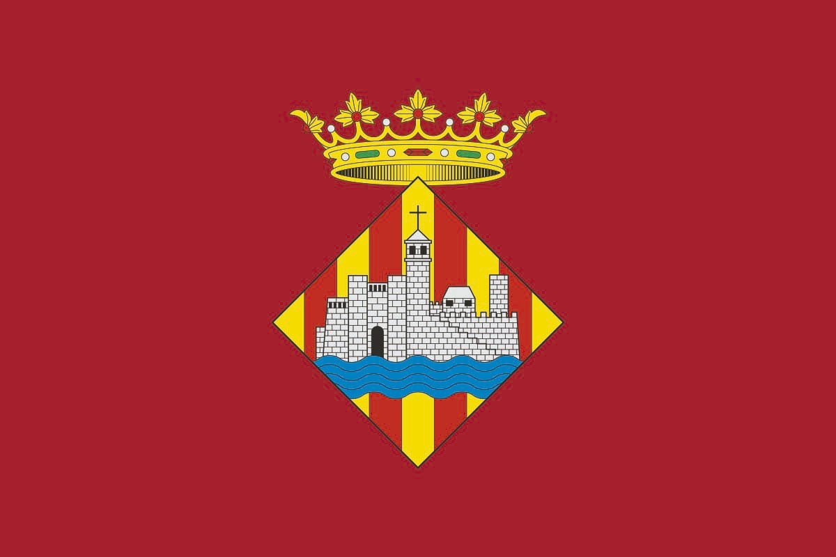 Bandera de mesa de Ciutadella de Menorca
