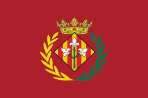 Bandera de Lérida ayuntamiento de alta calidad para exterior 123