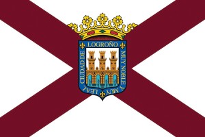Bandera de Logroño de alta calidad para exterior 123