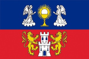 Bandera de Lugo provincia de alta calidad para exterior 123