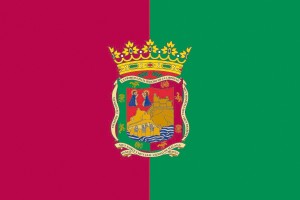 Bandera de Málaga de alta calidad para exterior 123