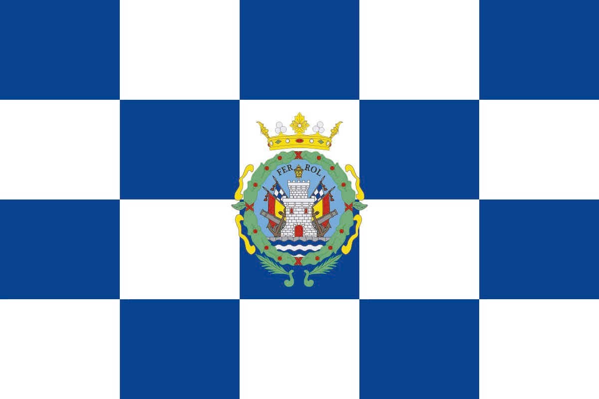 Bandera de mesa de Ferrol