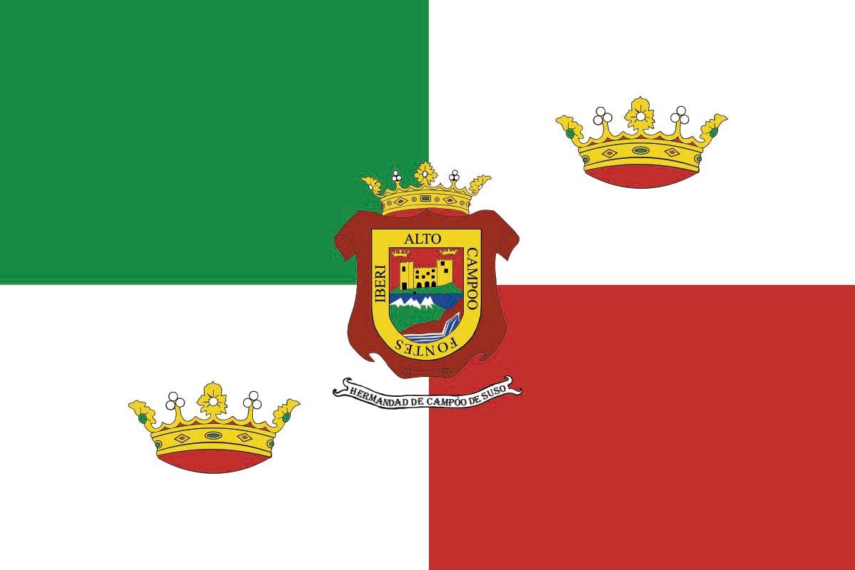 Bandera de mesa de Hermandad de Campoo de Suso