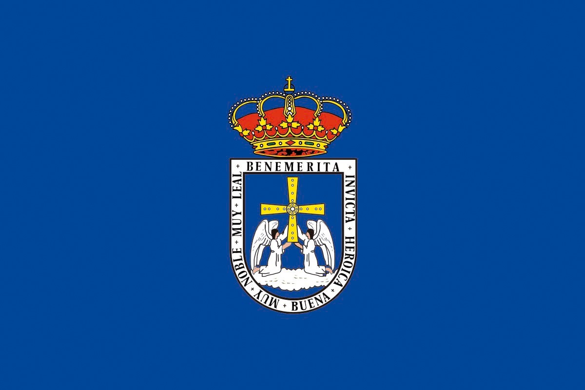 Bandera de Oviedo de alta calidad para exterior Bandera de Oviedo de alta calidad para exterior