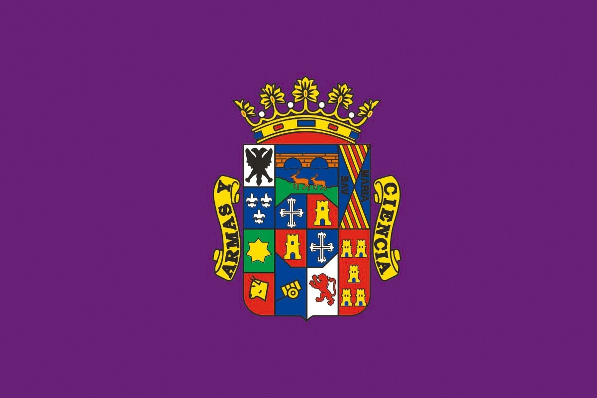 Bandera de Palencia provincia de alta calidad para exterior Bandera de Palencia provincia de alta calidad para exterior