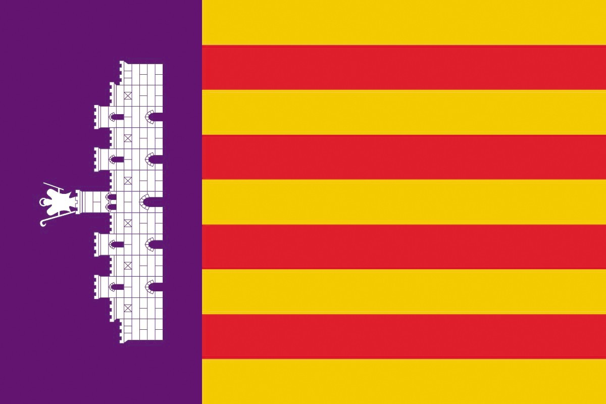 Bandera de Palma de Mallorca de alta calidad para exterior Bandera de Palma de Mallorca de alta calidad para exterior