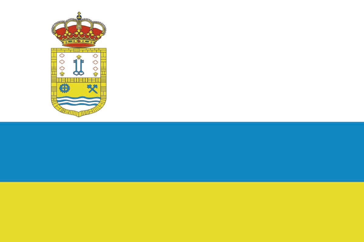 Bandera de mesa de Mieres