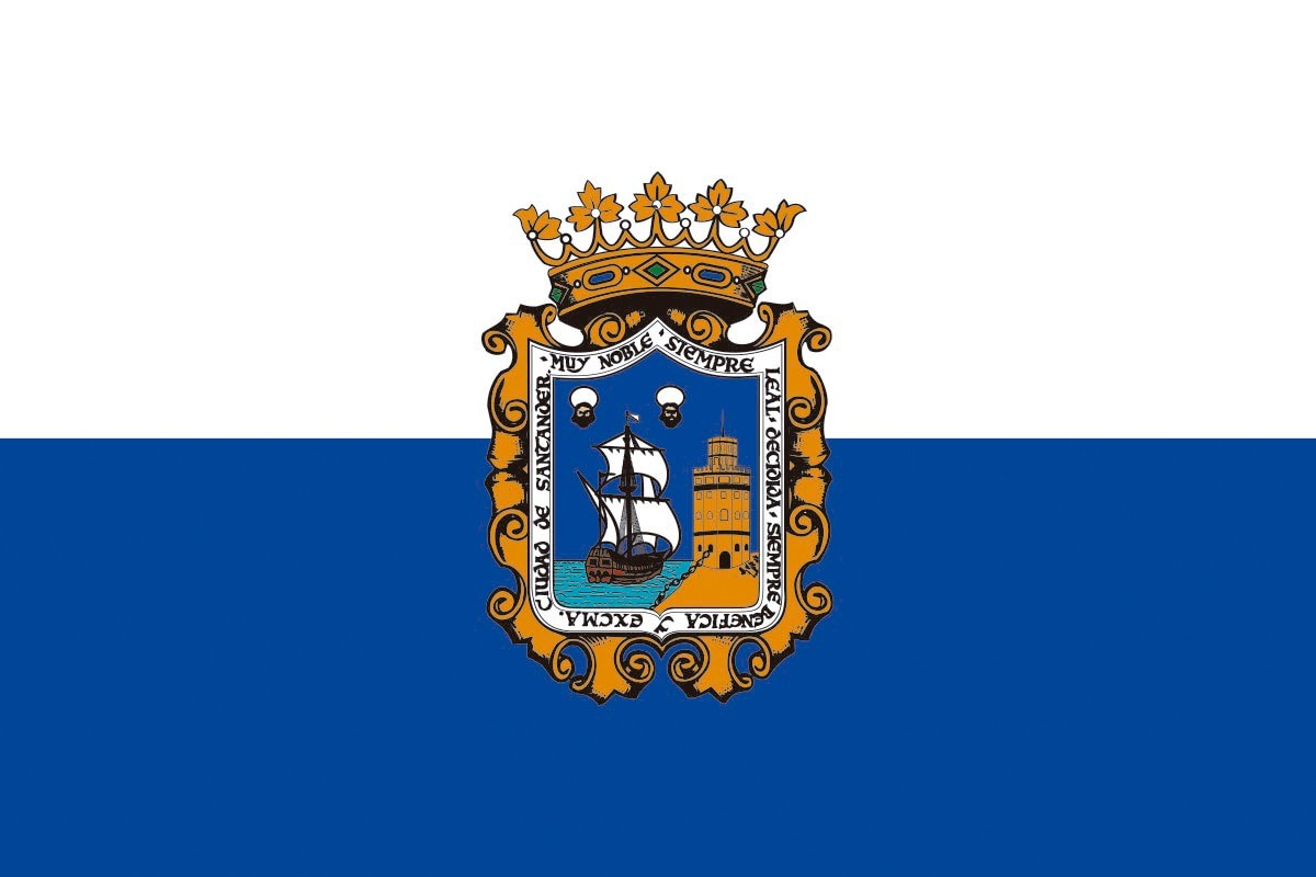 Bandera de Santander de alta calidad para exterior Bandera de Santander de alta calidad para exterior