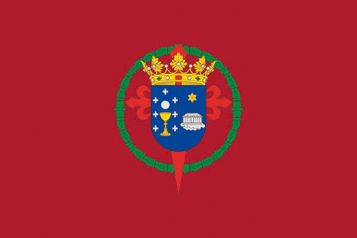 Bandera de Santiago de Compostela de alta calidad para exterior Bandera de Santiago de Compostela de alta calidad para exterior